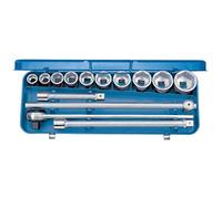 Gedore Socket Wrench Set 3/4" 14 pieces, hexagonal 22-50 mm