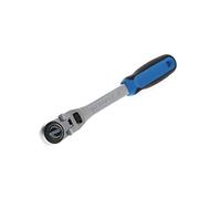 GEDORE 3093GU-3 Swivel head reversible ratchet, for 3/8", 10 mm drive, 180° swivel head, 5° reverse angle, 2C grip, 3093 GU-3, Silver/Blue/Black
