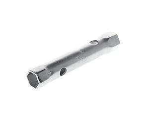 GEDORE Tubular box wrench, 24 + 26 mm, Hex, 180 mm long, Tool for nuts automotive, 26 R 24x26, Chrome-plated steel