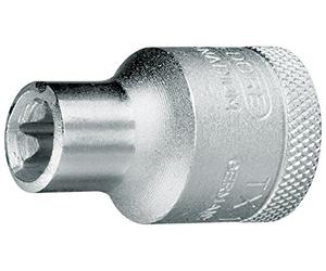 Gedore TX19E16 1/2-Inch E16 x 38 mm Socket - Silver