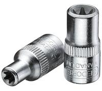 Gedore TX20E5 1/4-Inch - E 5 x 25 mm Socket - Silver