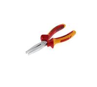 GEDORE VDE Flat nose pliers for cutting/stripping/crimping, Mechanical/electronics, Toothed, Straight, Hardened, VDE 8120-160 H