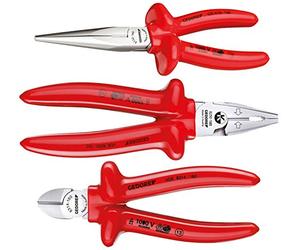 Gedore VDE S 8003 VDE Pliers Set with VDE Dipped Insulation 3 pcs