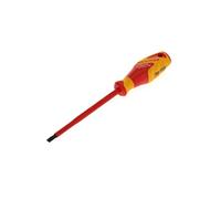 GEDORE VDE Screwdriver slotted, Screwdriver 1000 V insulated, Electric, Length 260 mm, Tool, VDE 2170 6.5, Steel