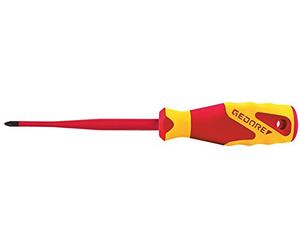 Gedore VDE Screwdriver VDE Slim Drive PZ 2 - 2162, Single Unit
