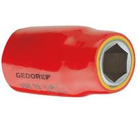 Gedore VDE1911 1/2-Inch 11 x 54 mm VDE 6 Hex Socket - Silver