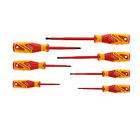 Gedore VDE2170-2160 PH-077/1616048 VDE Power Grip Screwdriver Set, Red and Yellow