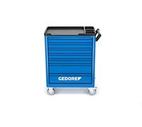 GEDORE workster smartline tool trolley, Trolley with 7 drawers and work surface, Sheet steel, Empty, WSL-L7