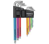 GEDOREred R36601009 Angled Screwdriver Set 6 Carat 1.5-10 mm 9 Pieces with
