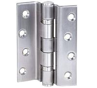 Gedotec 10 Screw-on Hinges Stainless Steel Door Hinge for Gefälzte Interior Doors | Rectangular Stainless Steel Door Hinge Bearings Up to 60 kg; Brand Quality for Your Living Room