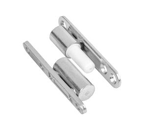 Gedotec 2X Two-Part Door Hinges for Wooden Interior Doors | Screw-On Renovation Hinges with Plain Bearing Technology [Maintenance-Free] | Galvanized Steel Ø 15 mm