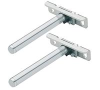 Gedotec Adjustable Shelf Bracket | Pack of 2 Invisible Shelf Brackets with Load Capacity 180 kg | Heavy Fix | Steel Shelf Support - Shelf Support | Shelf Support for Wall Mounting
