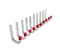 GedoTec® All-Purpose Wall Hooks Metal Screw-On Hooks Galvanised Steel - Depth 80 mm x Height 120 mm - Maximum Load 80 kg - Certified Quality - Pack of 20