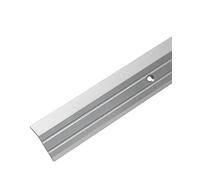 Gedotec Aluminium Transition Profile Perforated End Profile Aluminium | Foot Floor Strip Height Adjustment | Compensation Profile Silver Anodised | Cover Strip 90 cm | 1 Piece