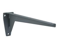 Gedotec Angled Heavy-Duty Bracket Metal Shelf Support - MIRA | Depth: 680 mm | Heavy-Duty Bracket Load Capacity 150 kg | Shelf Bracket Steel Grey | Material Thickness 6 mm | 1 Piece - Wall Bracket f