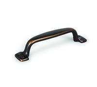 Gedotec AVA 0394 Furniture Handles Full Metal | 1 Piece - Folding Door Handles Furniture | Length: 96 mm | Antique Brass | Vintage Design | Cupboard Knob Drawer Knob Kitchen Handles Door Handles