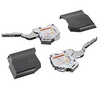 Gedotec Aventos HK-S flap holder Blum flap fitting dark grey for one-piece flaps, power storage 20K2E00.02, LF 960-2215, 1 complete set, kitchen flap hinge with front attachments