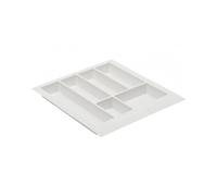 Gedotec AXISPACE Plastic Drawer Organiser | 1 Piece Premium Insert in White | Drawers with Body Width 500 mm | Drawer Organiser System | Cutlery Insert Can Be Shortened