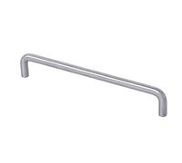 GedoTec® Bow handle Rod handle Furniture handle Door handle Brushed stainless steel Full material Length 74 - 842 mm Profile ø 10 MM Height 35 MM - 6.69"x0.39"x6.30"