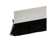 Gedotec Brush Seal Door Strip Brush Gate Door Brush Seal with Tight Trim Length 2000 mm Aluminium Black Made in Germany 1 Piece Door Seal Brush for Floors