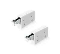 Gedotec Cabinet Hanger Upper Cabinet Hanging White | Cabinet Holder for Screwing | Load Capacity 150 kg | Galvanised Steel | Bracket for Hanging Cupboards | Pack of 2 - Hanger for Kitchen Cabinets