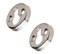 Gedotec Capsule Bed Fitting for Drilling Furniture Connector Steel Bed Connector without Safety Lens Head Fitting with Diameter 30 mm Made in Germany Pack of 2 Screw-In Fitting