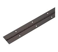 Gedotec Classic Burnished Steel Piano Hinge | Screw-On Hinge 1500 x 32 mm | Drilled & Shortened | 1 Piece