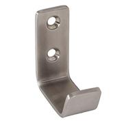 Gedotec Coat Hook - Sandra - Small Stainless Steel | 48 x 20 mm | Curved Design |Hook for Screwing | 1 Piece - incl. mounting Material
