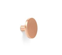 Gedotec COMO 7017 Wardrobe Hook Full Metal 1 Piece Wall Diameter 41 mm Coat Hook Brushed Copper Wall Hook Towel Hook