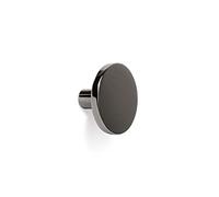 Gedotec COMO Furniture Knob Antique | Cupboard Knob Nickel Black Brushed | Metal Door Knob Round | Drawer Knob Diameter 41 mm | Dresser Knob Kitchen Cabinets | 1 Piece - Furniture Knob with Screws