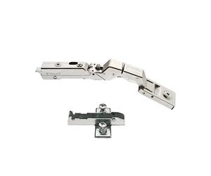 Gedotec Cup Hinge Tiomos Mirro | 1 Piece | for Mirror & Glass Doors | Automatic Opening | Opening Angle 125° | Made in Germany | with Mounting Plate