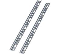 Gedotec Cupboard Hanger Galvanized Steel H10323 | 2 Pieces Cupboard Hanger for screwing Length: 25.7 x 2.6 cm | Furniture Hanger | Hanging Rail Metal | Stable Cupboard Support | Cupboard Support