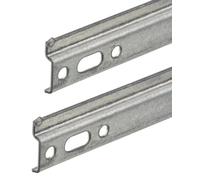Gedotec Cupboard Hanger Galvanized Steel H10323 | 2 Pieces Cupboard Hanger for screwing Length: 65.7 x 2.6 cm | Furniture Hanger | Hanging Rail Metal | Stable Cupboard Support | Cupboard Support