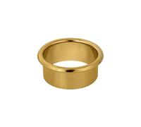 Gedotec Desk Cable Grommet | Brass Gold Gloss | Diameter 35 mm | Made in Austria | Cable Passage for Gluing | Cable Guide Made of Solid Brass | 1 Piece Cable Guide