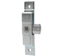 Gedotec Easy Single Rubber Lock | Door Closer | Stainless Steel Lock 19 x 101 mm | Tongue Clasp Including Fixings | Metal Doors or Cupboards | for Exterior and Interior Doors