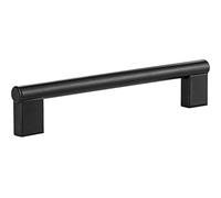 Gedotec Elhan Furniture Handle Stainless Steel Black Cupboard Handle 320 mm Door Handle Cabinet Door Rail Handle Chest of Drawers Round Diameter 12 mm Pack of 10 Vintage Kitchen Handle with Screws