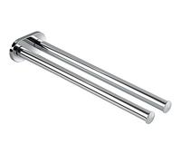 Gedotec Extendable Handtowel Rod | Towel Bars Made from Durable, Polished & Chrome-Plated Aluminium | model TOWELL | Wall Mounted Towel Rack for All Kinds of Bathrooms | with 2 Rods | 1 Piece