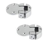 Gedotec Flap Hinge bar Compartment Flap Fitting Plano-Medial for Wooden Flaps | Burnished Steel | Opening Angle 90° | Made in Germany | 2 Pieces - Furniture Hinge for Cabinet Doors & Furniture Flaps