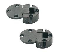 Gedotec Flap Hinge bar Compartment Flap Fitting Plano-Medial for Wooden Flaps | Burnished Steel | Opening Angle 90° | Made in Germany | 2 Pieces - Furniture Hinge for Cabinet Doors & Furniture Flaps