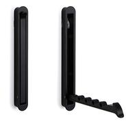 Gedotec Fold Up Wall Hooks | Slip-Free Coat Rack with 22 lbs. Weight Capacity | MITAL Black | Foldable & Wall Mounted Rack for Hanging | Hat & Towel Organizer | 140 x 16/128 mm | 1 Piece