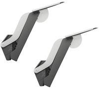 Gedotec Folding console for kitchen cupboard, 1 set, flap support, anthracite, free space, model F, 4.6-19.1 kg, complete set, folding hinge, hinge for folding table, flap fitting furniture