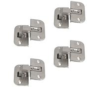 Gedotec Folding Door Hinge Corner Cabinet Hinge Furniture Hinge Steel Nickel-Plated | Joint 4-18 mm | Cabinet Hinge with Opening Angle 150° | 3-Dimensional Adjustable | 4 Pieces - Folding Door Hinge