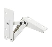 Gedotec Folding Hinge - Grass Kinvaro T-57 | 1 piece Folding Fitting Left - White matt Metal | Automatic Swivel-up Mechanism with 240 N | Folding Hinge with Locking Mechanism