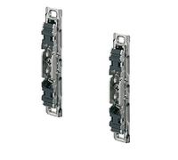 Gedotec Front Fixing Set for Aventos HS - HL - HK Front Bracket | Blum 20S4200 | Nickel-Plated Steel | Bracket for Wooden Fronts & Aluminium Frame Wide | Pack of 2 - Attachment for Furniture Flaps