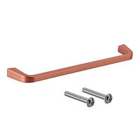 Gedotec Furniture Handle Copper Door Handle for Drawers & Bathroom Cabinets | ESTE | Design Handle for Kitchen Drawers | Metal Rail Handle for Internal Doors | BA 160 mm | Pack of 1 - Bar Handle