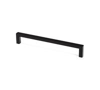 Gedotec Furniture Handle Made of Solid Metal, Pack of 5 Handles for Kitchen Cabinets Including Mounting Material, SIDO Furniture Handles, Black with La: 192 mm, Door Handles for Cupboards, Cupboard