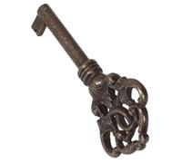 Gedotec Furniture Key Burnished Metal | 1 Piece | Beethoven | Decorative Antique Look| 40 mm | Euro Lock Compatible | for Furniture Lock