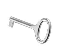 Gedotec Furniture Key Nickel-Plated Metal | 1 piece | PAGANINI | Decorative Replacement Key Antique | 35 mm | Euro Lock Compatible