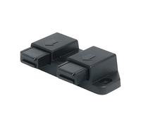 GedoTec Furniture magnetic snap for 2-winged Glass doors Roof light catch Adhesive force 2,5 kg magnetic snap black for screwdriving Brand quality for your Living area - Magnetschnapper 2-flügelig