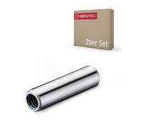 Gedotec Furniture screws M4 sleeve screws 30 mm connecting screw for drill hole Ø 5 mm | galvanized steel | wood thickness 36-40 mm | threaded sleeve with internal thread M4